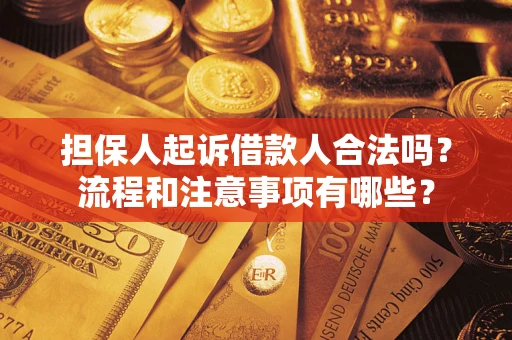 济南担保人起诉借款人合法吗？流程和注意事项有哪些？