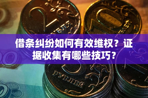 济南借条纠纷如何有效维权？证据收集有哪些技巧？