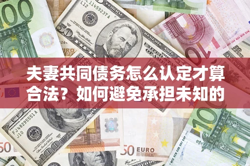 济南夫妻共同债务怎么认定才算合法？如何避免承担未知的债务风险？